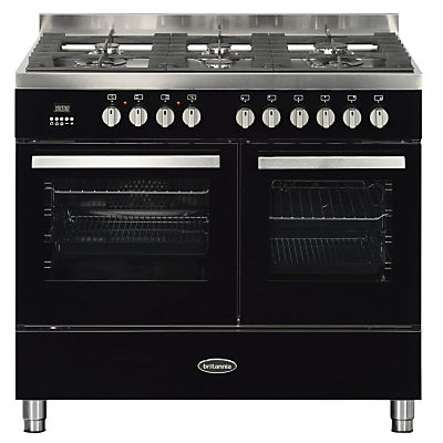 Britannia Stanza RC-10TG-ST Dual Fuel Range Cooker Black